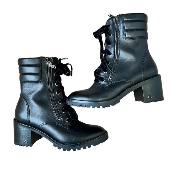 Coach Black Boots Size 7.5 #008 - Picture 2 of 12